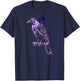 Mystical Raven Black Crow Bird Illustration T-Shirt - T-Shirt | Navy