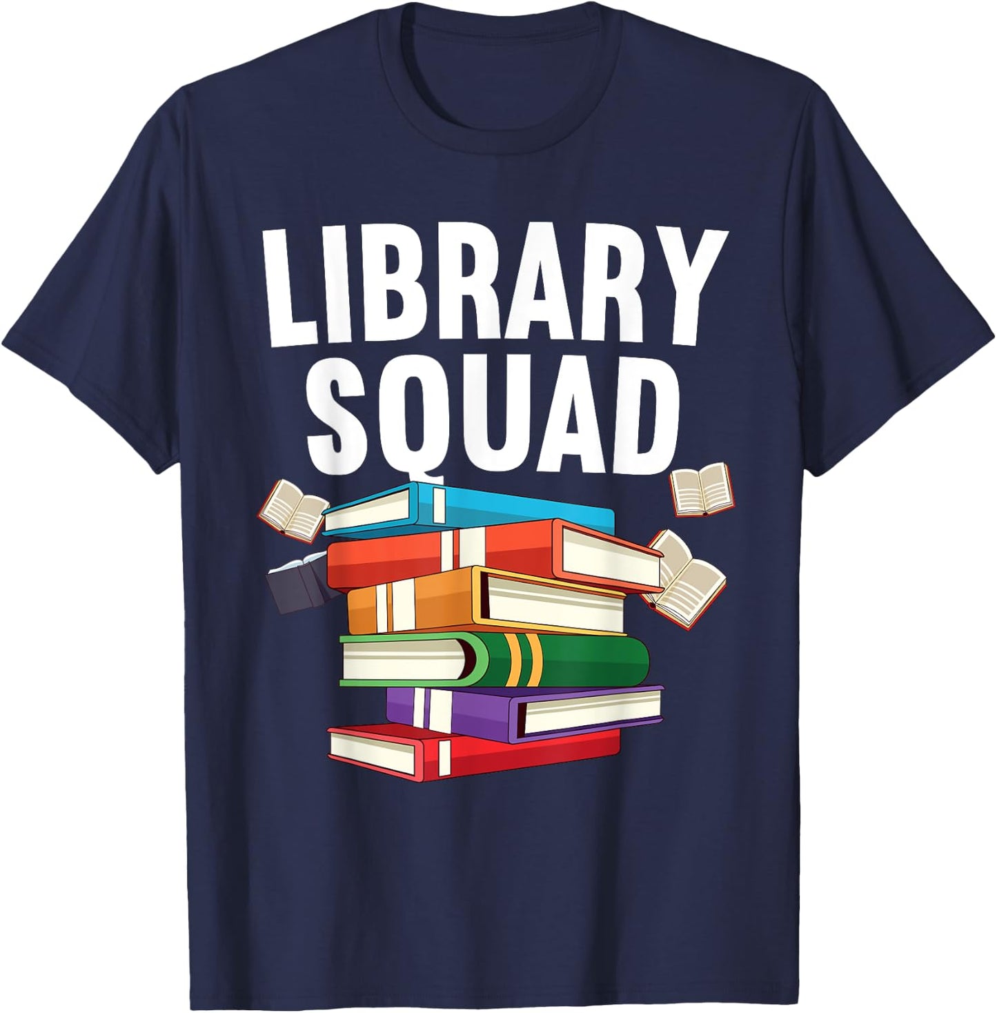 Funny Library Women School Librarian Fiction Lover T-Shirt - T-Shirt | Navy