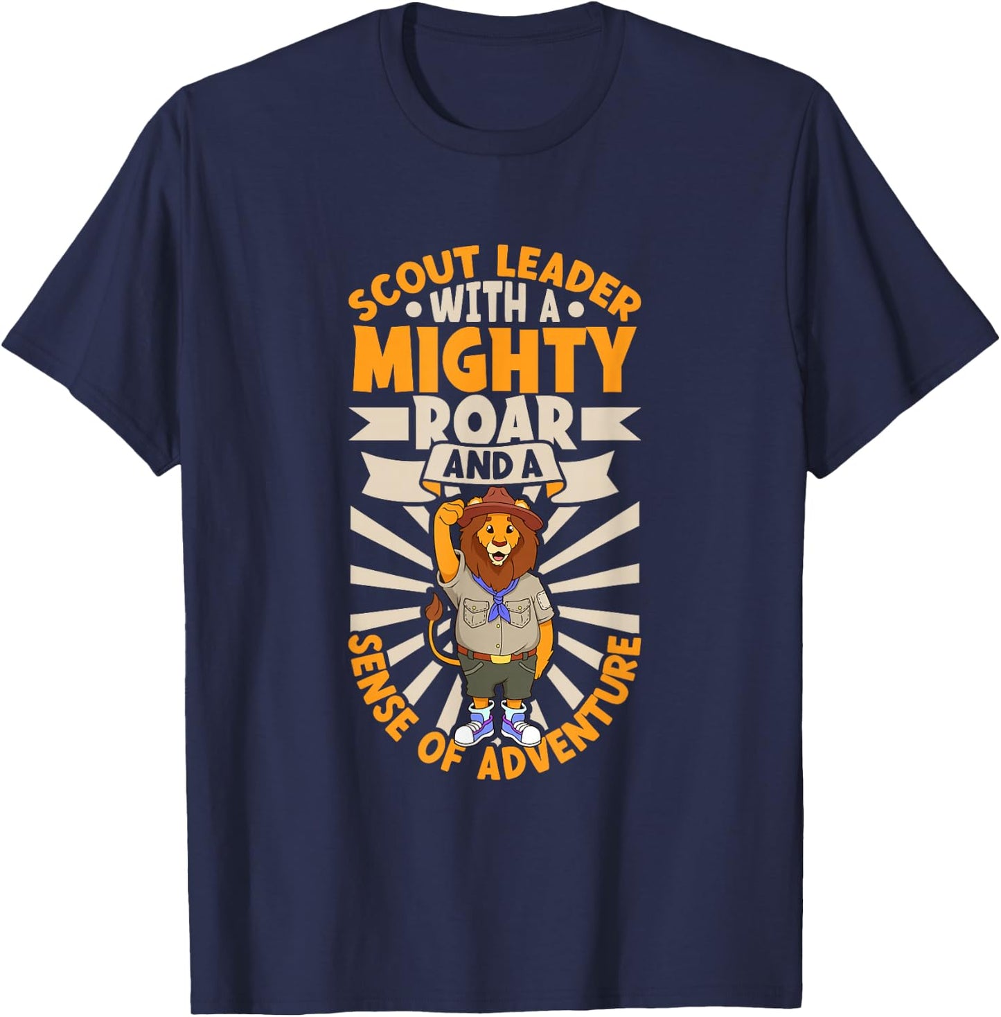 Lion is Scout Leader T-Shirt - T-Shirt | Navy