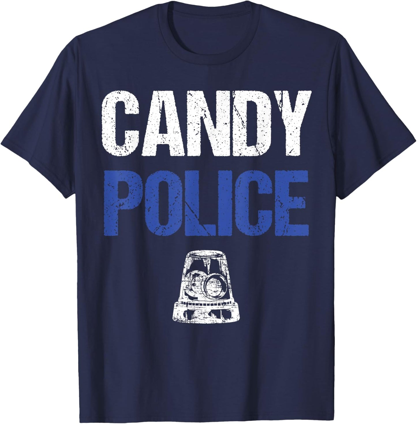 Candy Police Funny Halloween Gift Kids Boys Men Women T-Shirt - T-Shirt | Navy