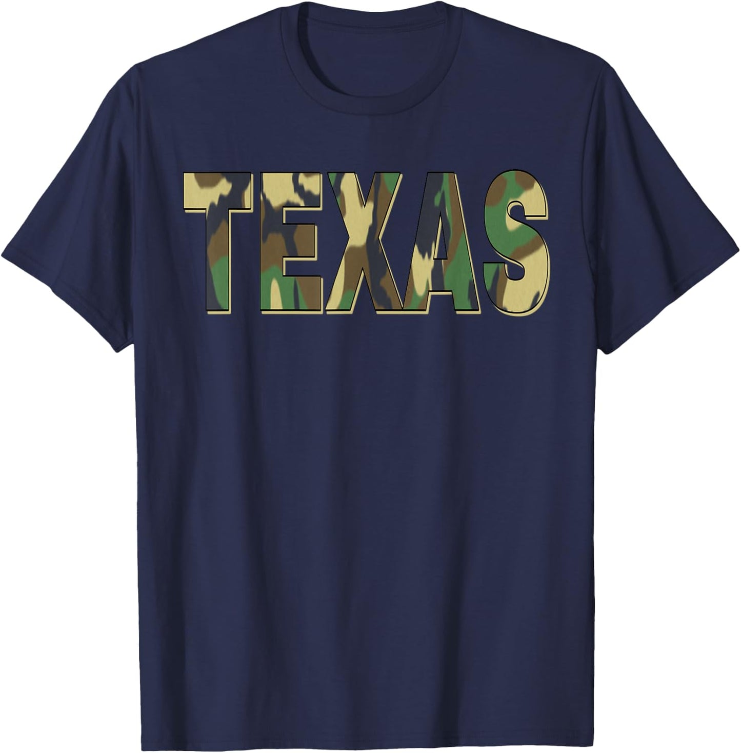 Texas Camouflage Men, Women & Kids Camo Texas T-Shirt - T-Shirt | Navy