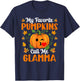 My Favorite Pumpkins Call Me Glamma Shirt Funny Halloween T-Shirt - T-Shirt | Navy