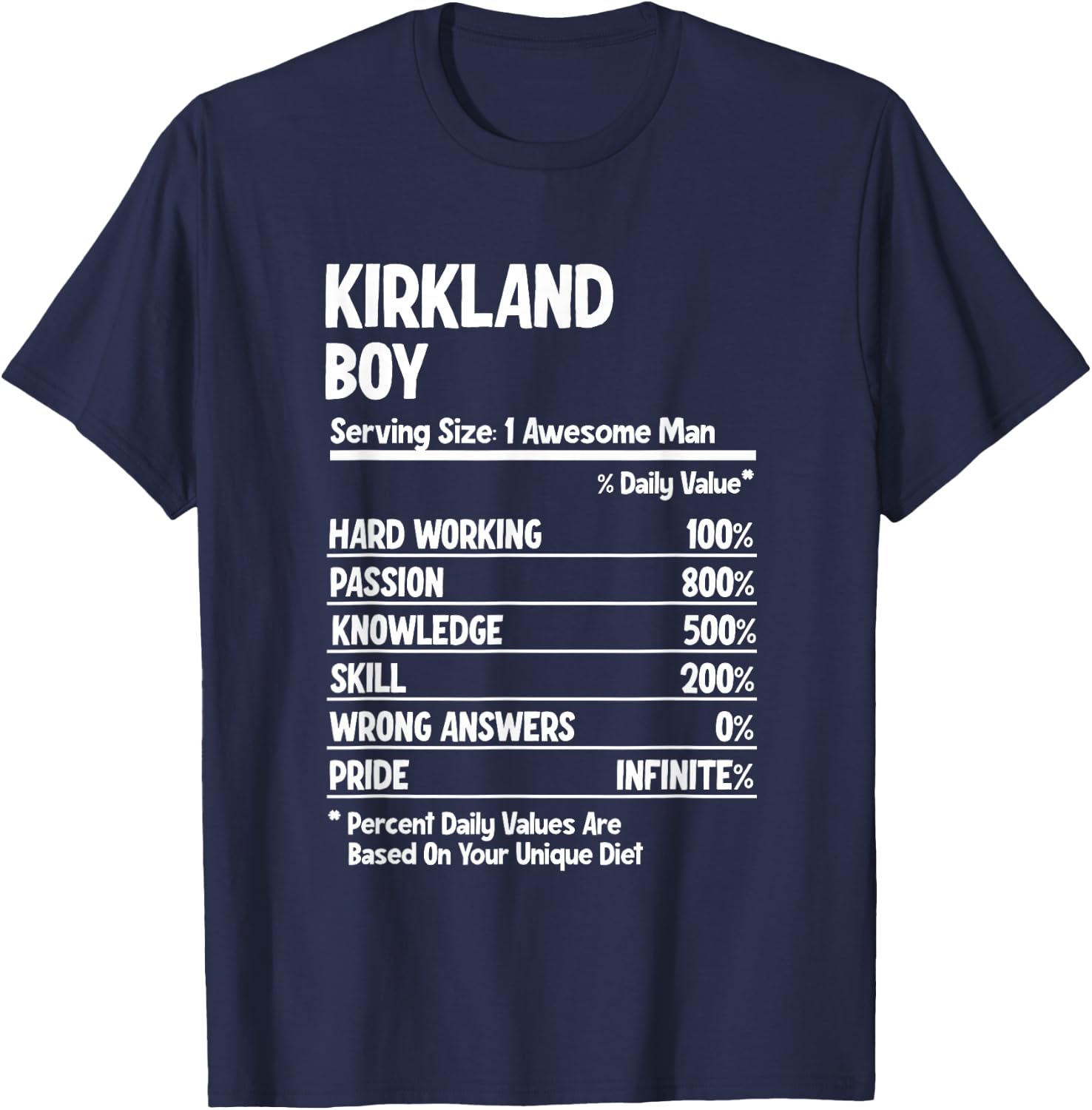 Boy from Kirkland T-Shirt - T-Shirt | Navy