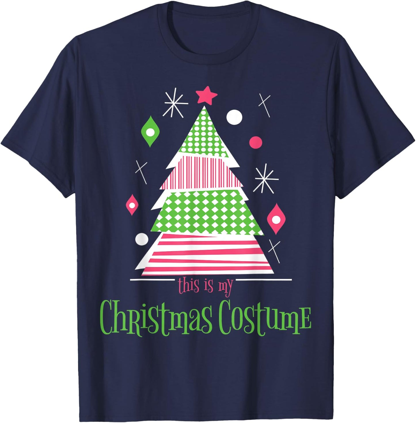 This Is My Christmas Costume Shirt 70s Costume 80s Costume T-Shirt - T-Shirt | Navy