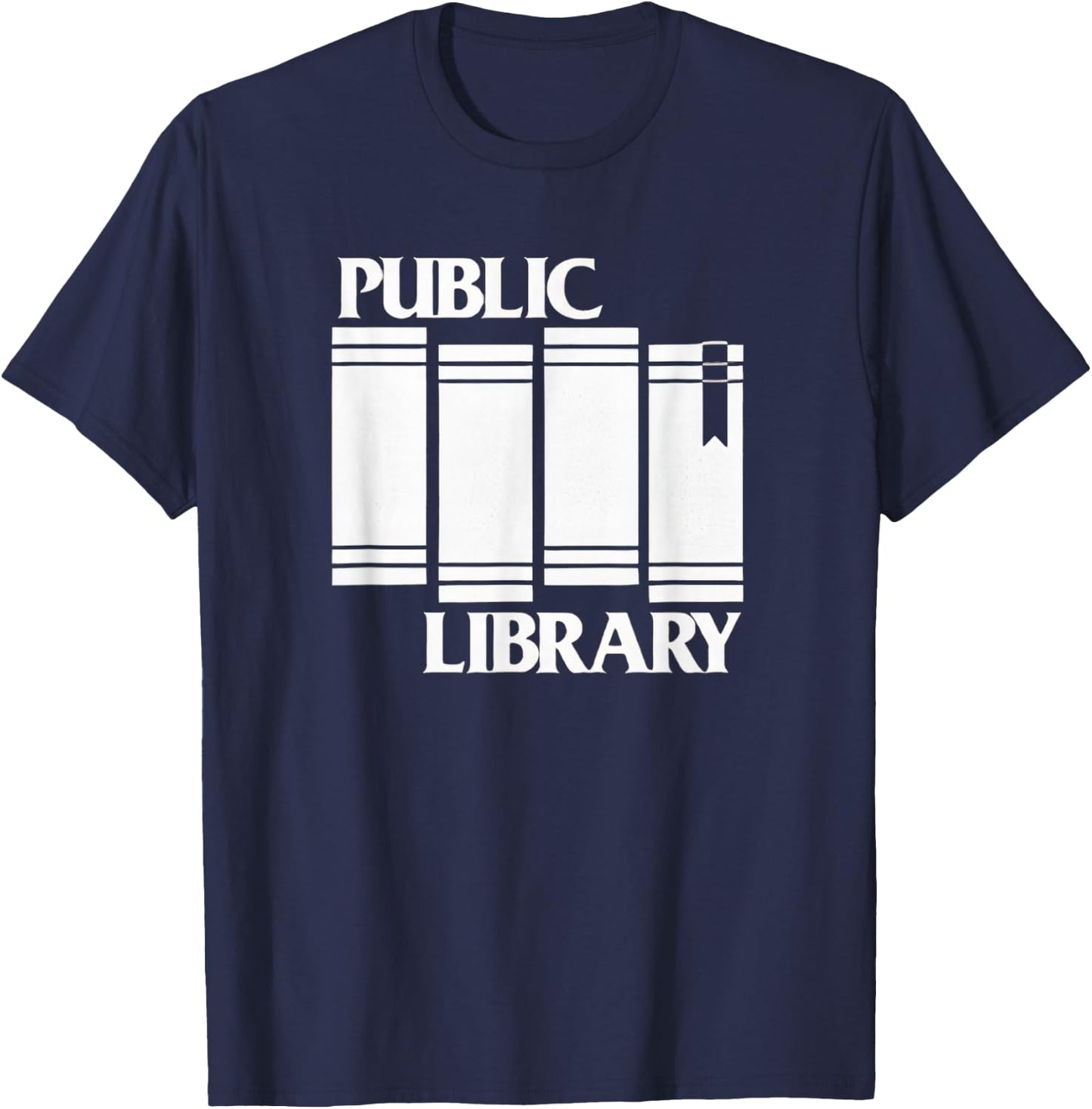 Public Library Punk Libraries Books T-Shirt - T-Shirt | Navy