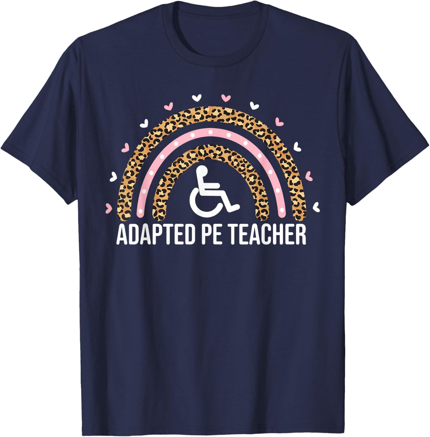 Adapted Physical Education Women PE Teacher Phys Ed T-Shirt - T-Shirt | Navy
