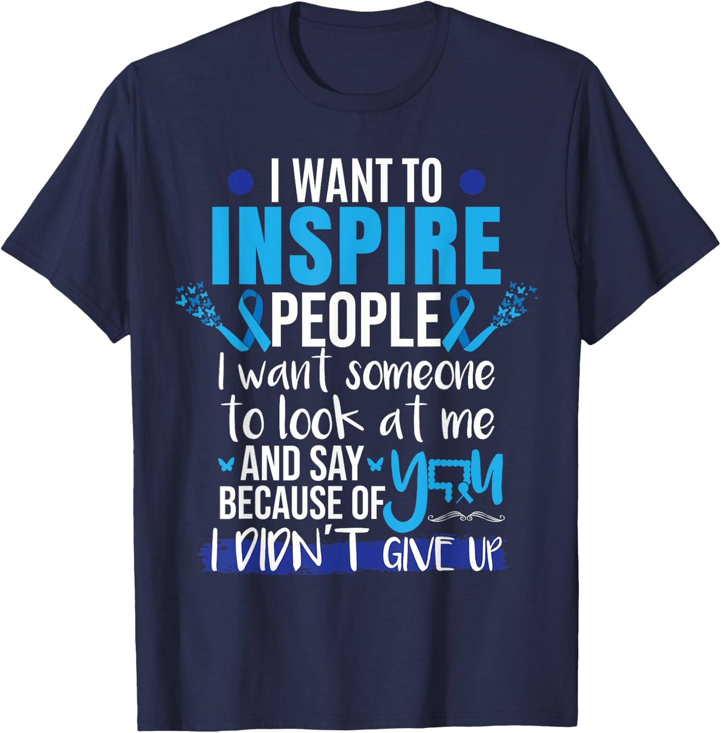 Colon Cancer Survivor T-Shirt - T-Shirt | Navy