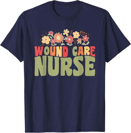 Wound Care Nurse T-Shirt - T-Shirt | Navy
