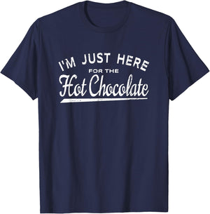 I'm Just Here For The Hot Chocolate T-Shirt - T-Shirt | Navy