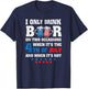 Funny 4th of July-Beer Loving Dad Drinking Gift Men USA Flag T-Shirt - T-Shirt | Navy