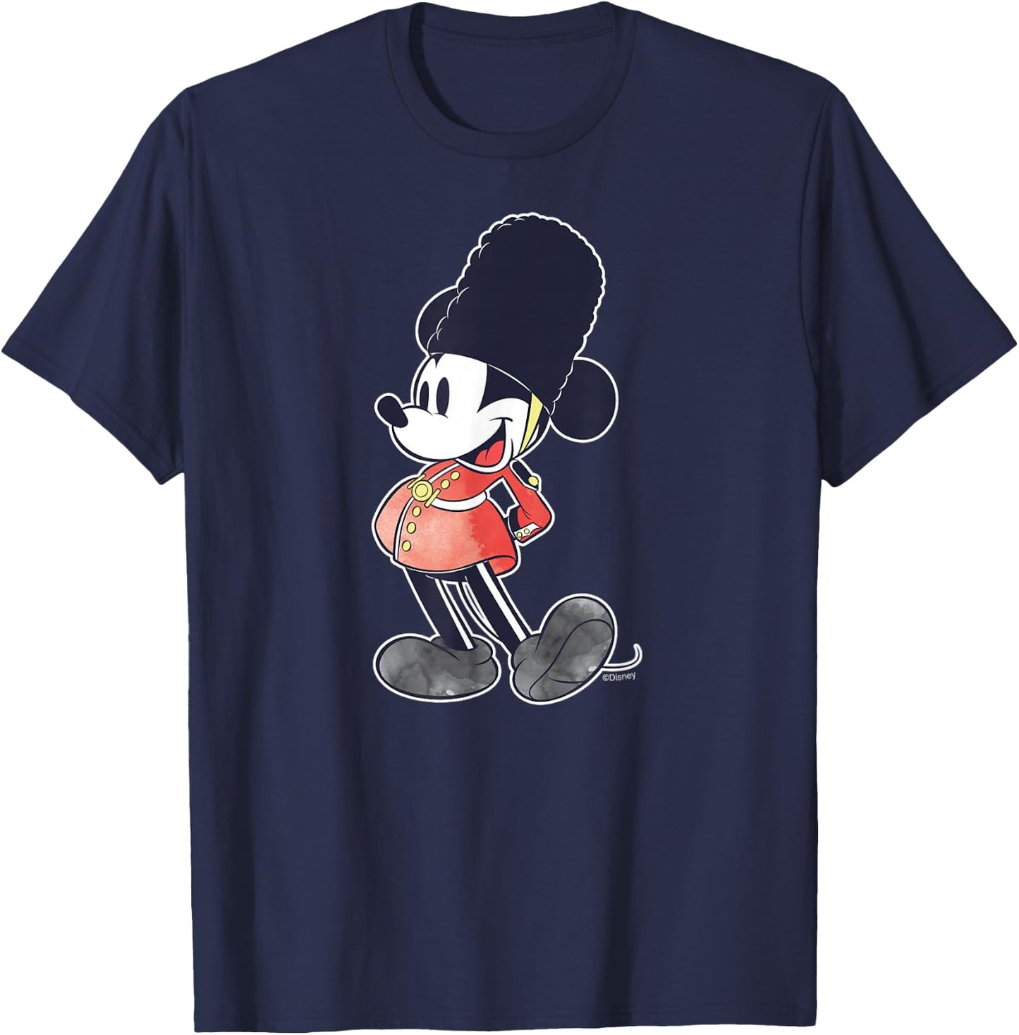 Disney Mickey Mouse King's Coronation 2023 Guard England UK T-Shirt - T-Shirt | Navy