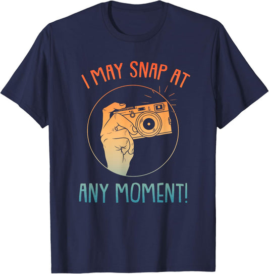 Funny Photography Art Women Camera Gag Photographer T-Shirt - T-Shirt | Navy