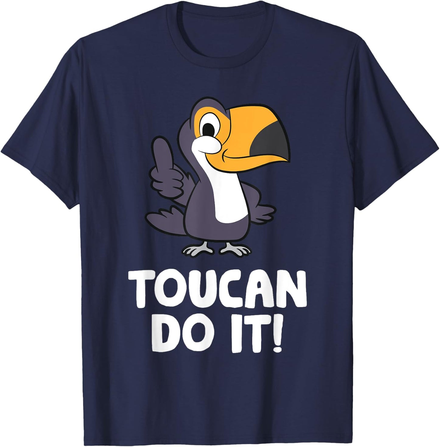 Toucan Do It Funny Toucan Bird T-Shirt - T-Shirt | Navy