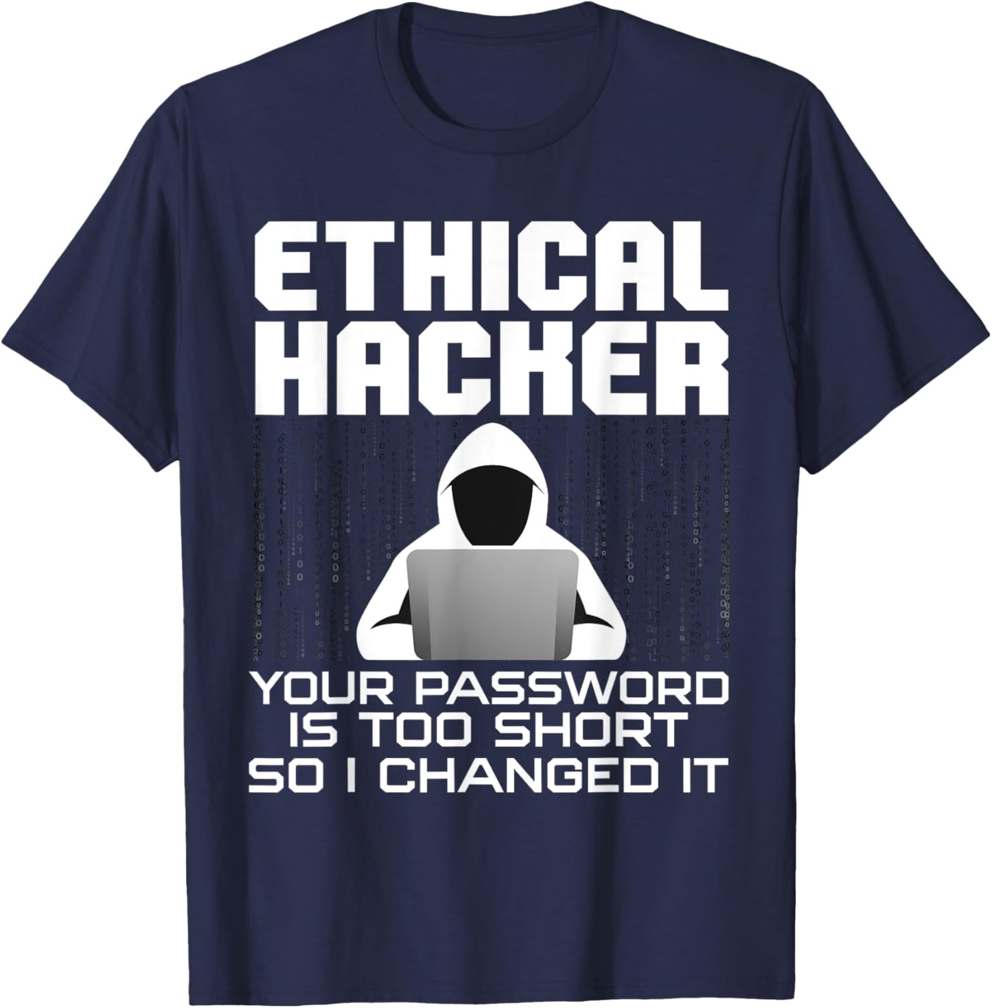Funny Hacker Art Women Hacking Lover Computer Nerd T-Shirt - T-Shirt | Navy
