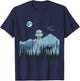 Mountain Forest Fire Lookout Tower T-Shirt - T-Shirt | Navy