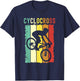 Cyclocross With Cyclocross Bicycle T-Shirt - T-Shirt | Navy