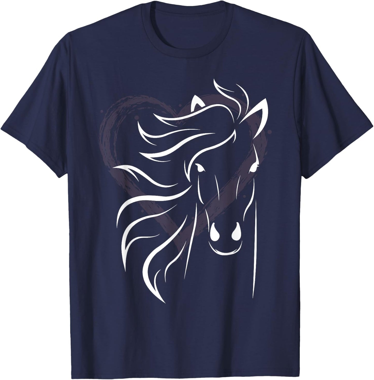 Women's horse shirt for riders and lovers of horses T-Shirt - T-Shirt | Navy