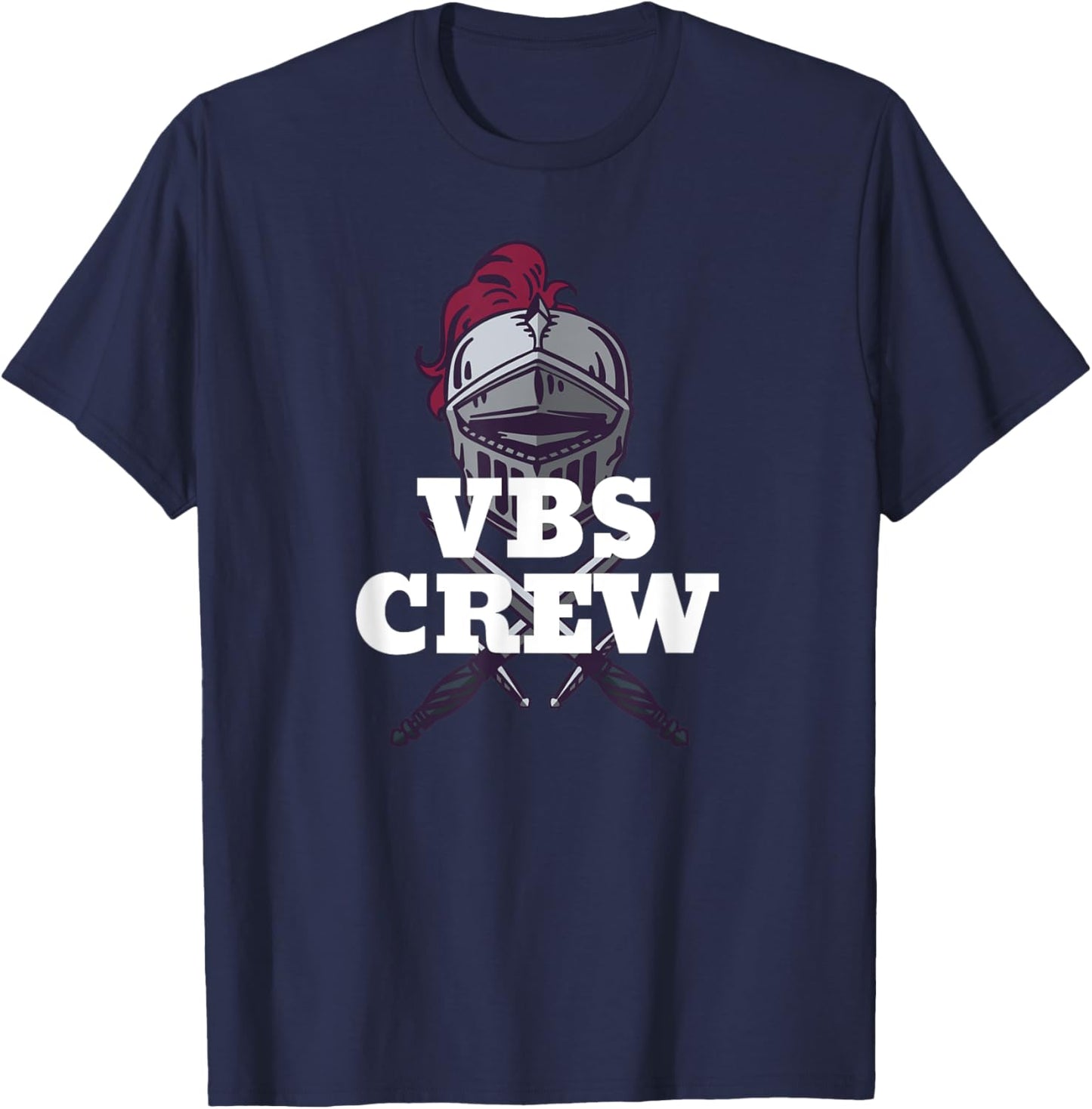 I Love VBS 2025 Knights Vacation Bible School Knight T-Shirt - T-Shirt | Navy