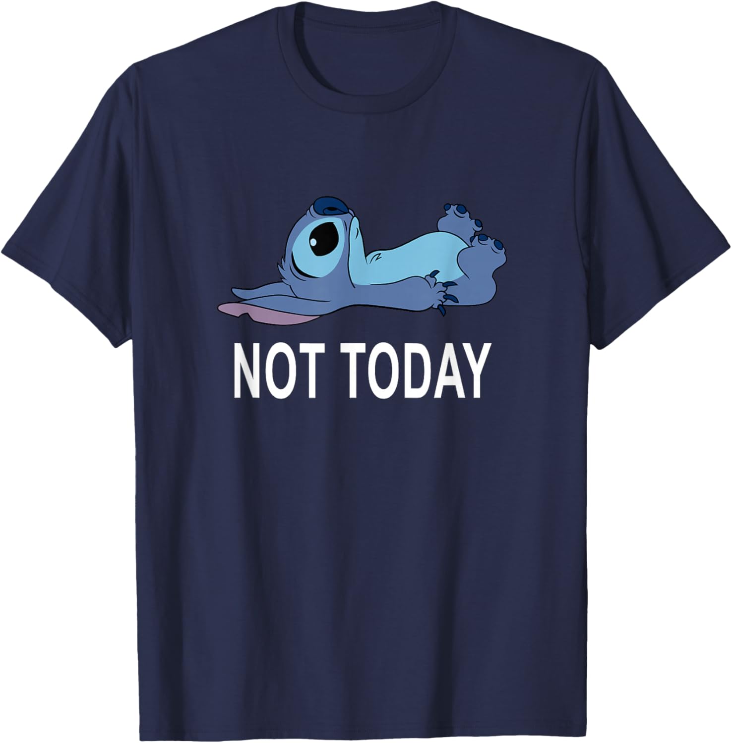 Disney Lilo & Stitch Not Today Tired Pose Cute Toddler T-Shirt - T-Shirt | Navy