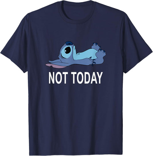 Disney Lilo & Stitch Not Today Tired Pose Cute Toddler T-Shirt - T-Shirt | Navy
