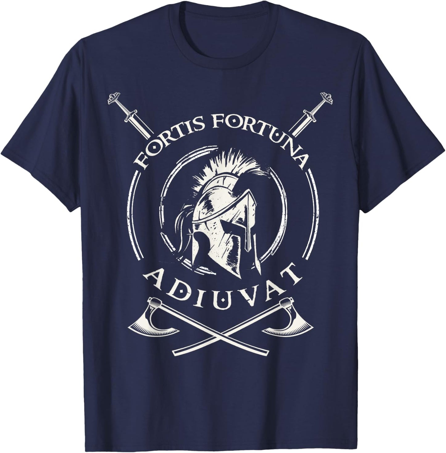 Fortis Fortuna Adiuvat - Latin - Fortune Favors The Brave T-Shirt - T-Shirt | Navy