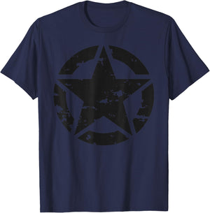 US Army star, Distressed army star, Army star T-Shirt - T-Shirt | Navy
