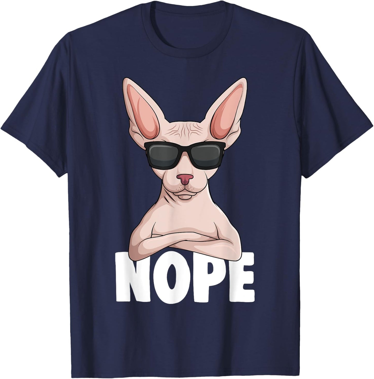 Sphynx Cat Sphinx Hairless Cat T-Shirt - T-Shirt | Navy