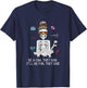 Funny CNA Humor Skeleton Certified Nursing Assistant Gag T-Shirt - T-Shirt | Navy