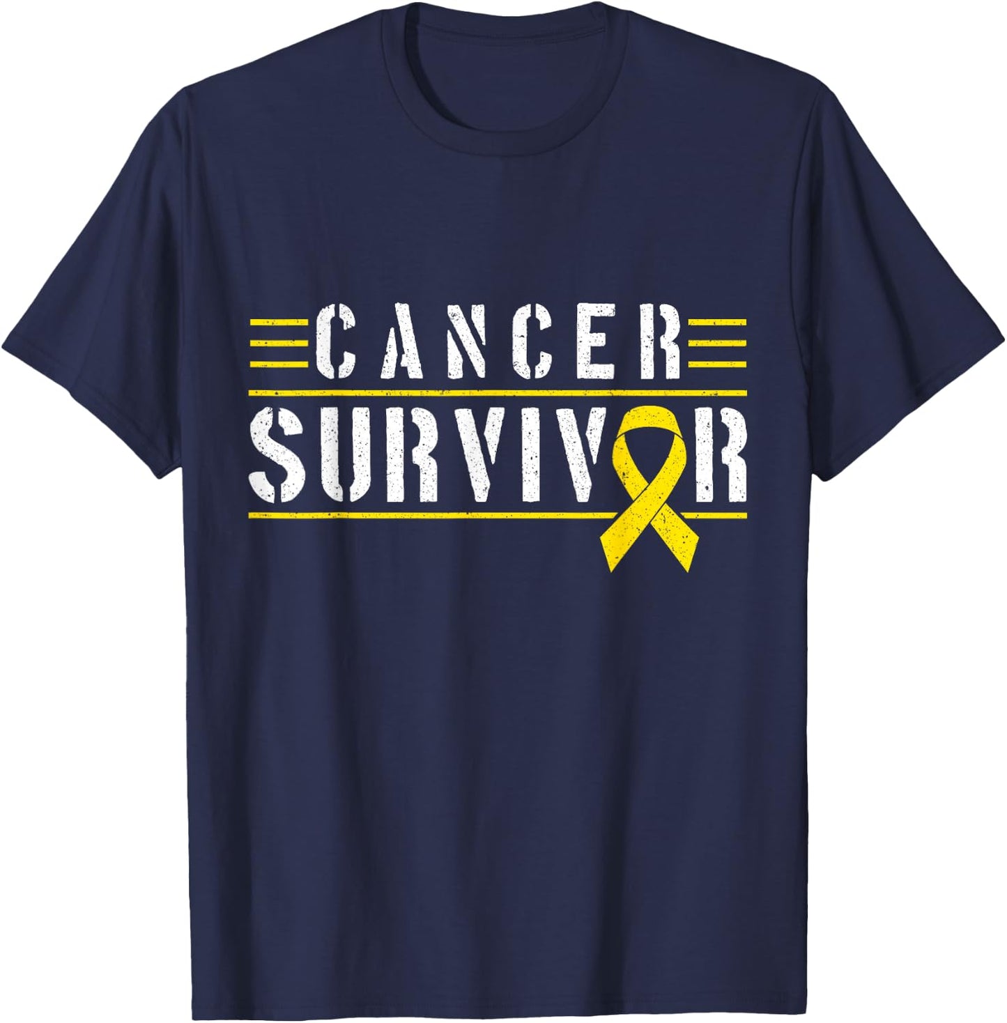Childhood Cancer Survivor T-Shirt - T-Shirt | Navy