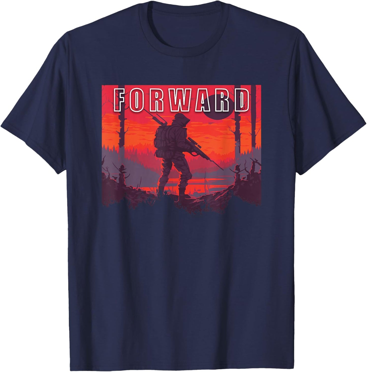 Forward Observations Group. Fog Retro Scout T-Shirt - T-Shirt | Navy