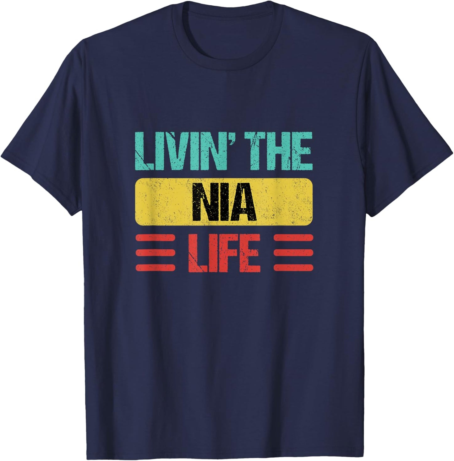 Nia Name T-Shirt - T-Shirt | Navy