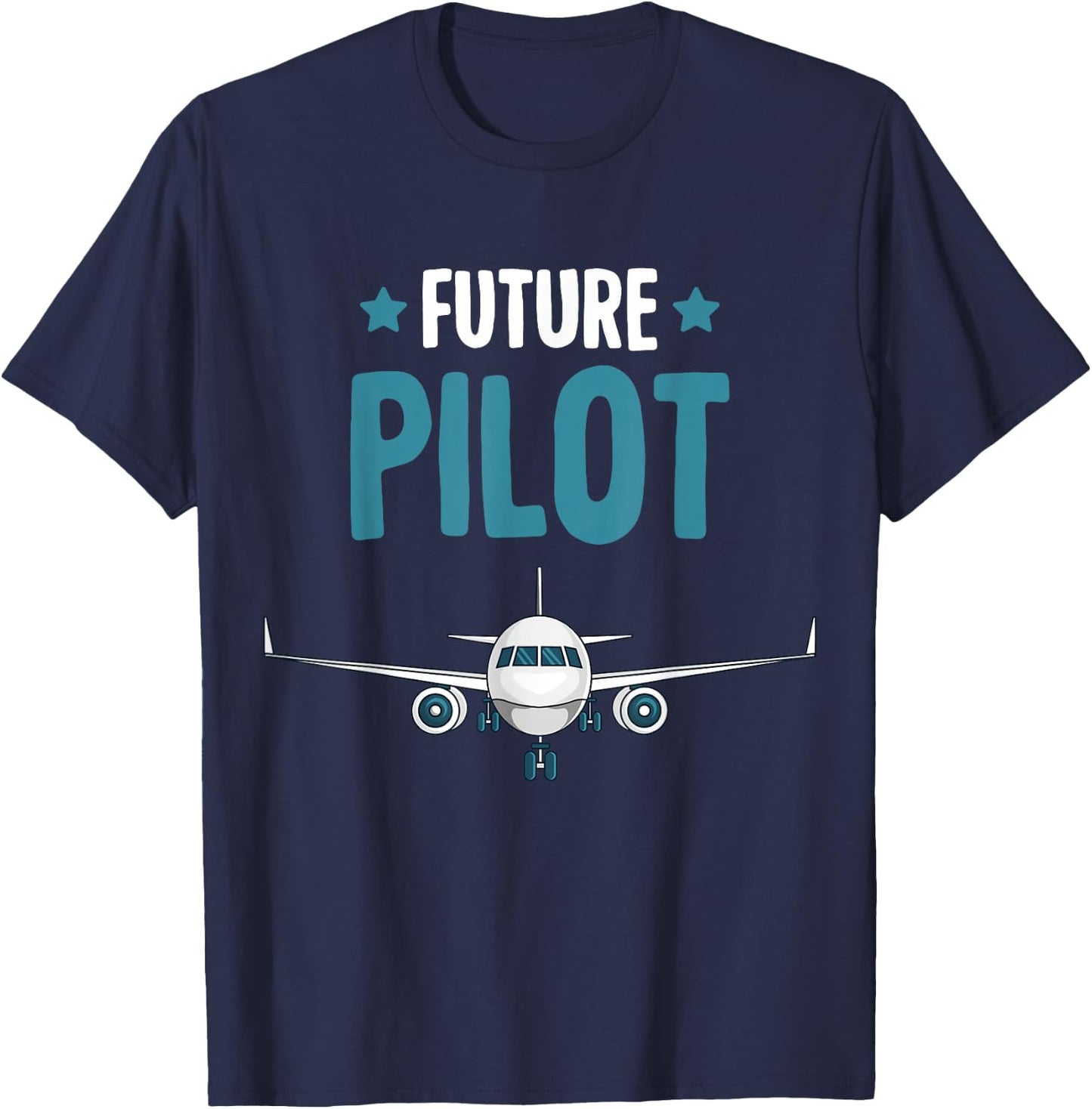 Future Pilot Airplane Plane Boys Toddler Kids T-Shirt - T-Shirt | Navy