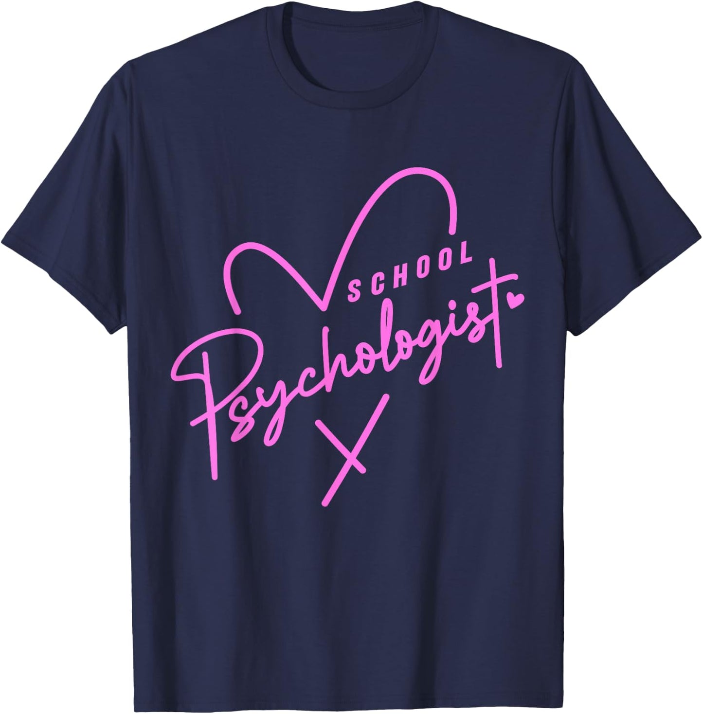 Clinical School Psychologist Teacher & Psych Major Student T-Shirt - T-Shirt | Navy
