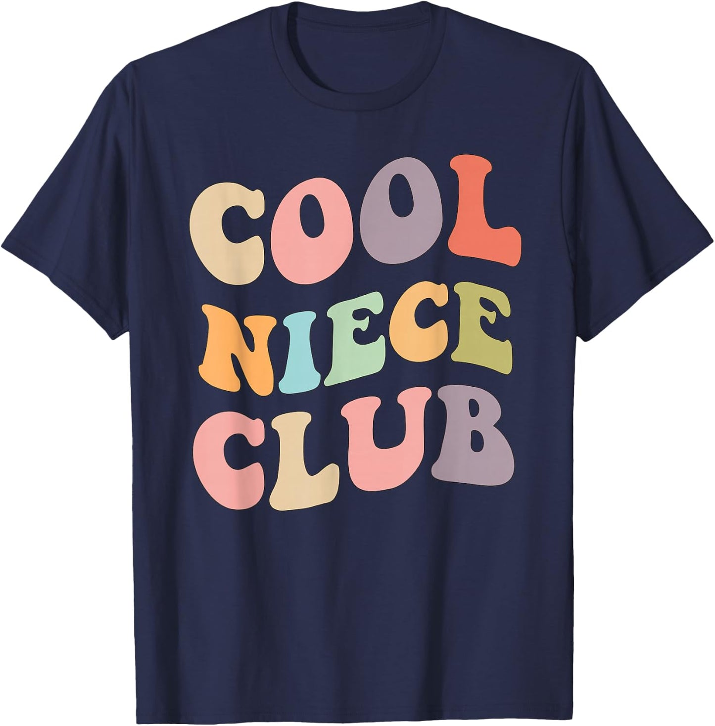Cool Niece Club- Family Matching graphics T-Shirt - T-Shirt | Navy