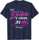 21st Birthday Dad Mom 21 Years Old for Daughter Family T-Shirt - T-Shirt | Navy