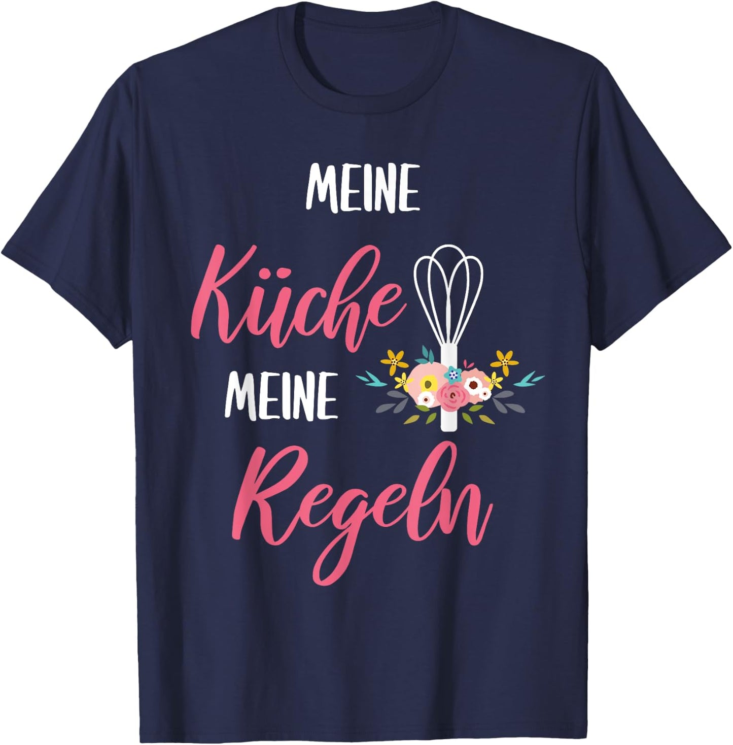 My Kitchen My Rules - Funny Chef Chef T-Shirt - T-Shirt | Navy