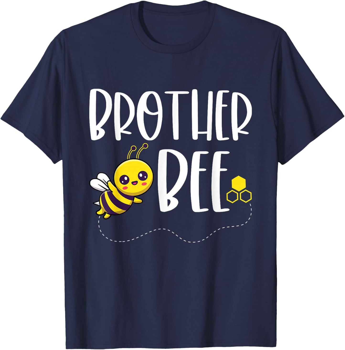 Birthday Bee Family Matching Brother Bee Beekeeper Bro Funny T-Shirt - T-Shirt | Navy