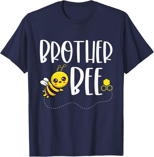 Birthday Bee Family Matching Brother Bee Beekeeper Bro Funny T-Shirt - T-Shirt | Navy