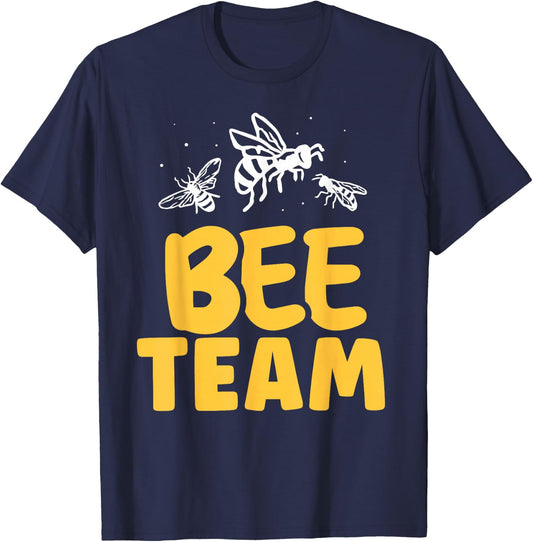 Bee Team Beekeeper Honeybee Bees Hive Bee T-Shirt - T-Shirt | Navy