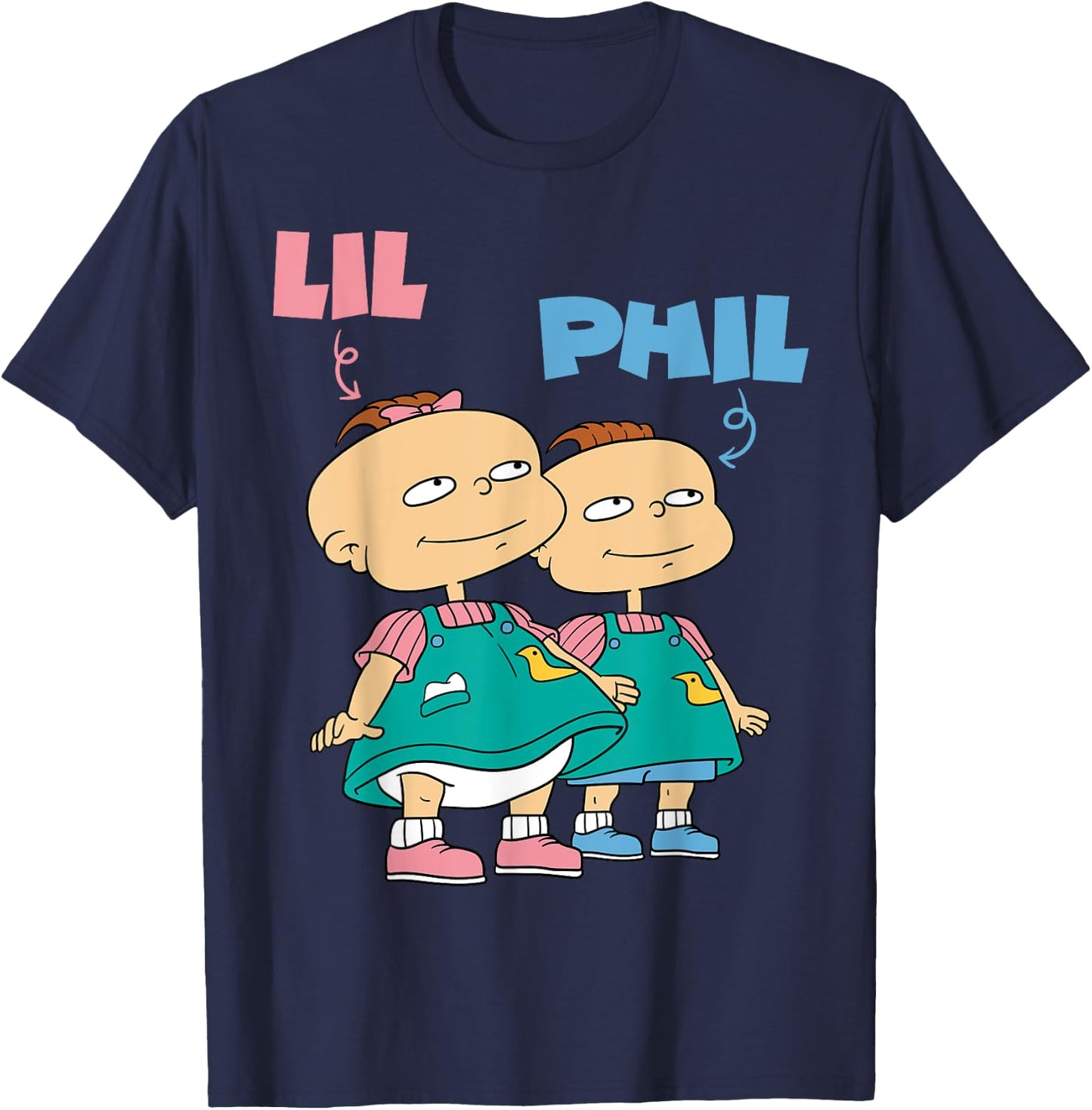 Mademark x Rugrats - Lil and Phil “The Deville’s” Twins Rugrats T-Shirt - T-Shirt | Navy