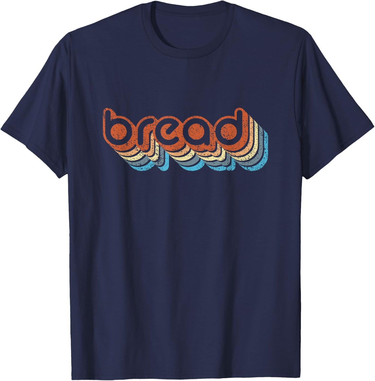 How Good Is Bread Retro Vintage Distressed Fun T-Shirt - T-Shirt | Navy