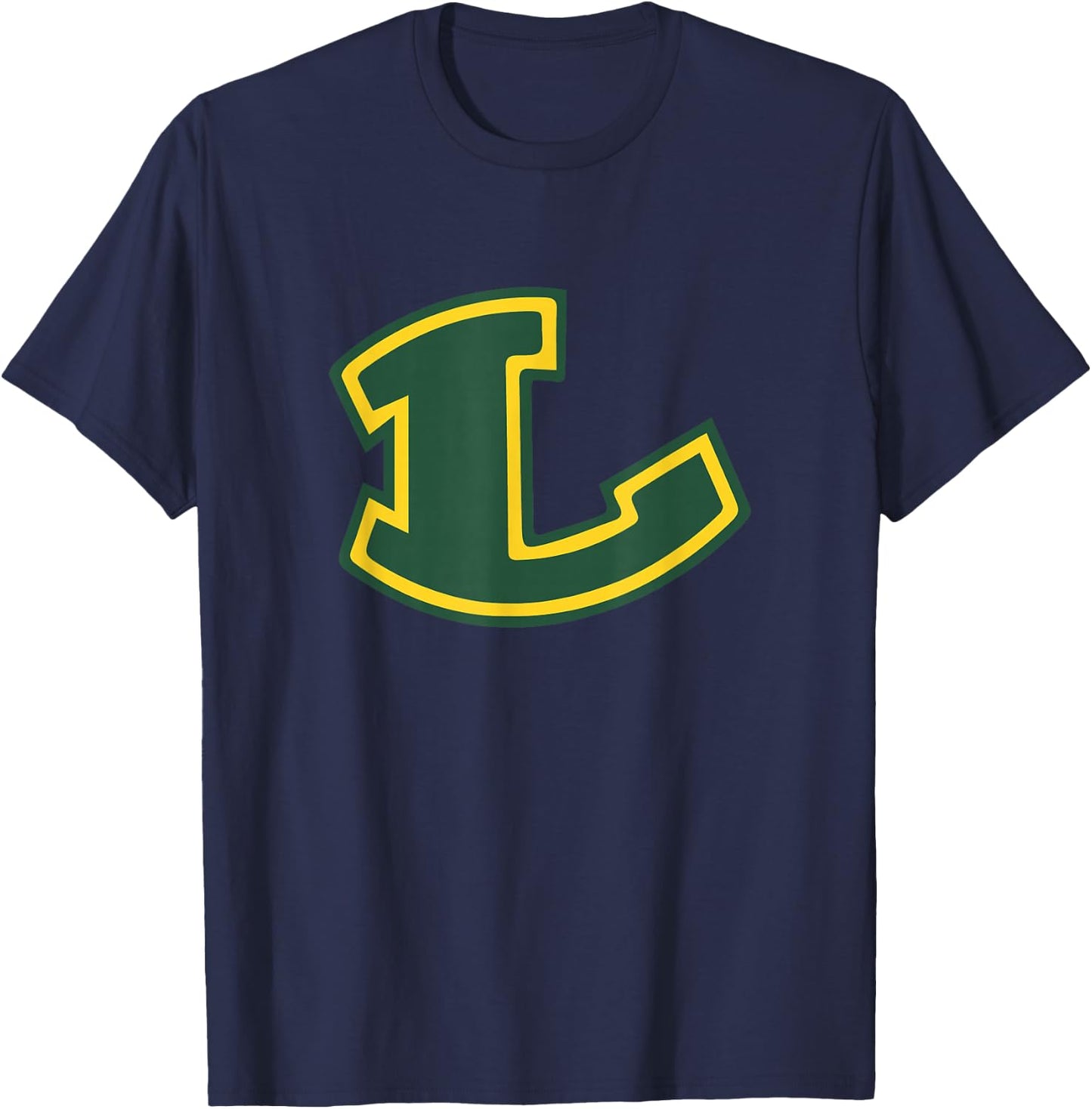 Longview Lobos Football L Design T-Shirt - T-Shirt | Navy