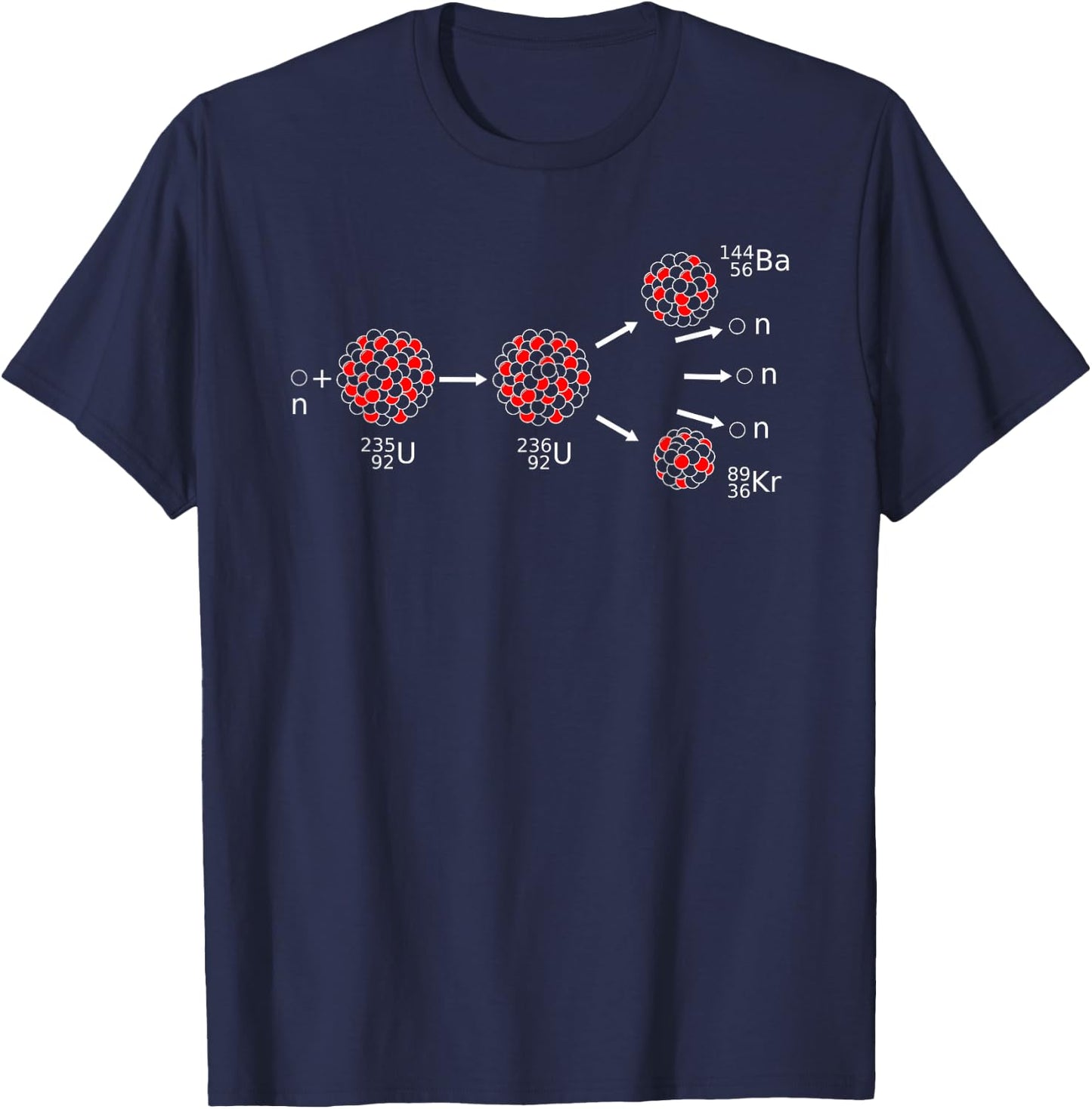 Physics Nuclear Fission Physicist T-Shirt - T-Shirt | Navy