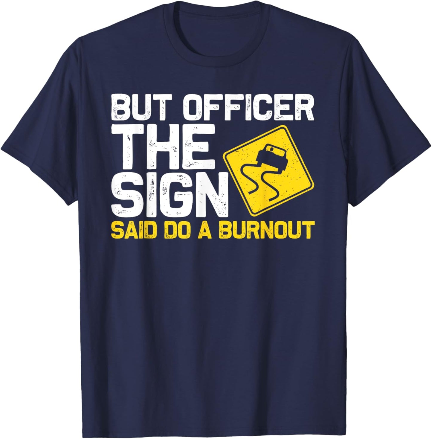 Cool Car Racing Auto Owner Drift Drag Racing Burnout T-Shirt - T-Shirt | Navy
