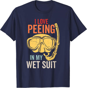 Vintage Scuba Dive Women Diver Funny Scuba Diving T-Shirt - T-Shirt | Navy