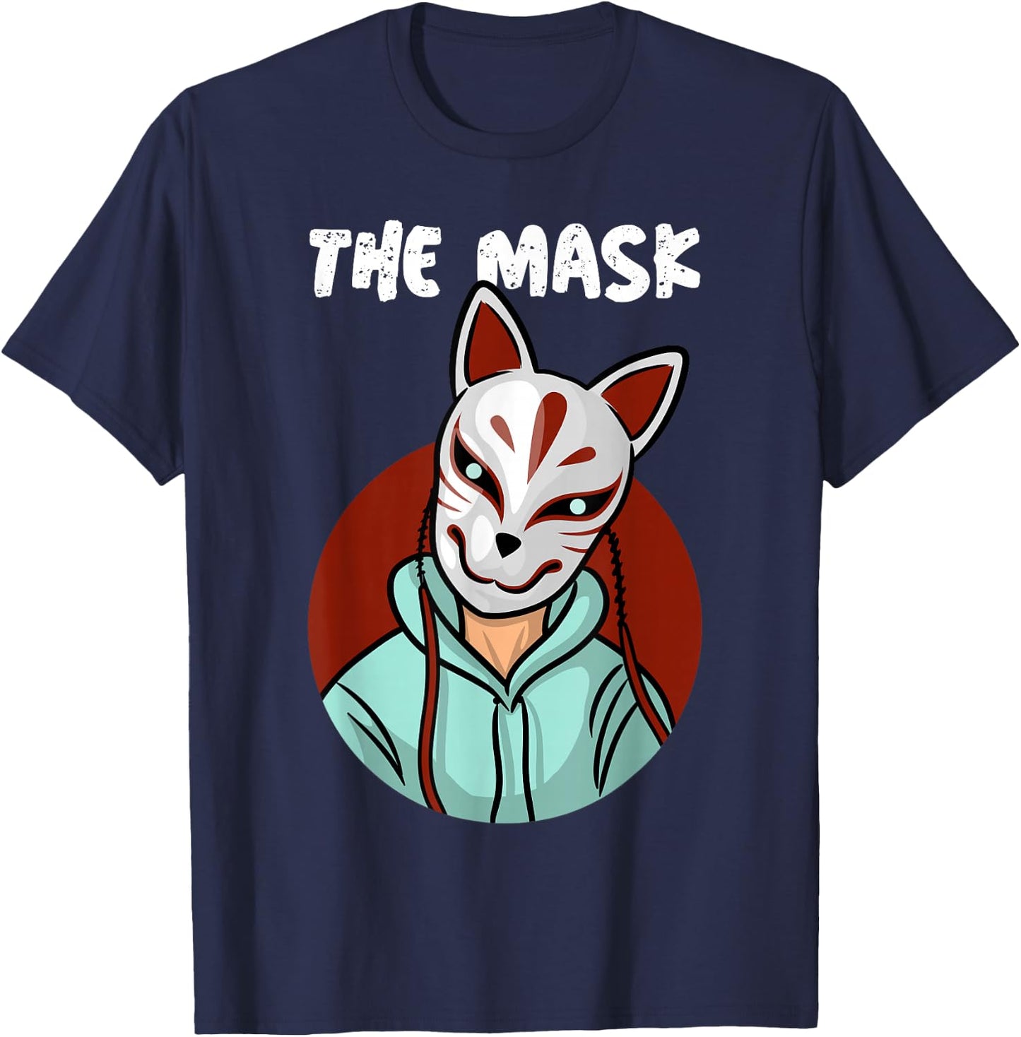 Kitsune the Japanese Nine Tailed Fox T-Shirt - T-Shirt | Navy