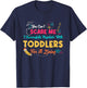 Can't Scare Me I Successfully Negotiate With Toddlers Living T-Shirt - T-Shirt | Navy