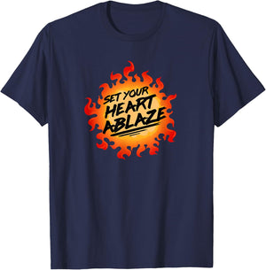 Set Your Heart Ablaze T-Shirt - T-Shirt | Navy