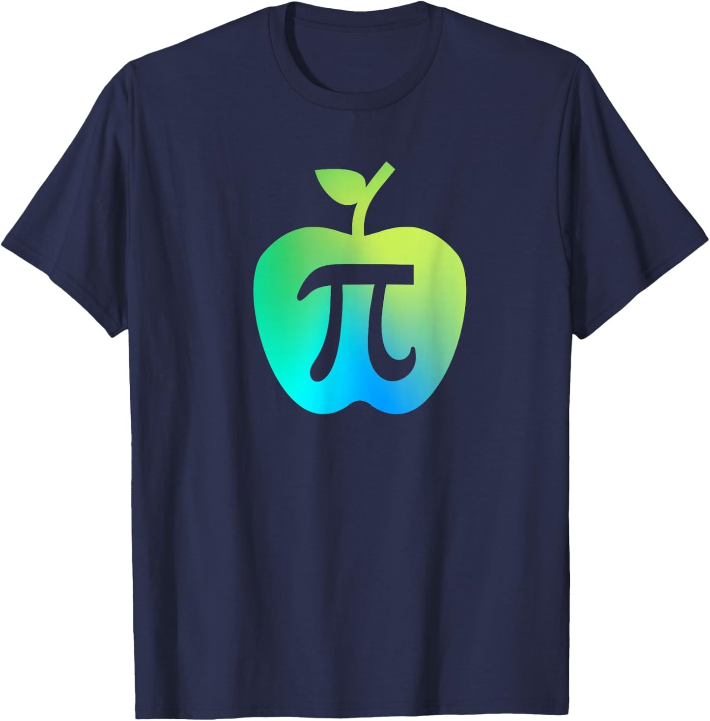 Happy Pi Day Cute Apple Pie 3.14 Funny Science Math Teacher T-Shirt - T-Shirt | Navy
