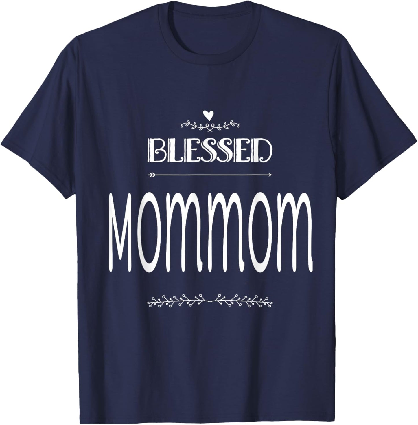 Blessed Mommom Special Grandma T-Shirt - T-Shirt | Navy
